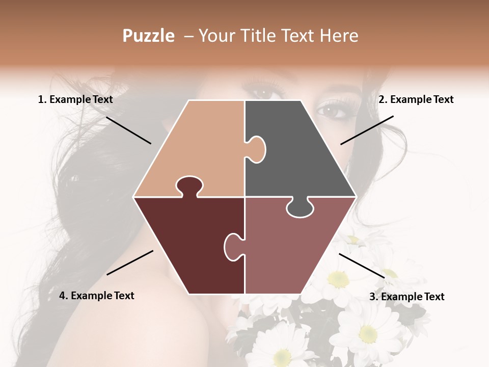 White Background Bunch Spring PowerPoint Template