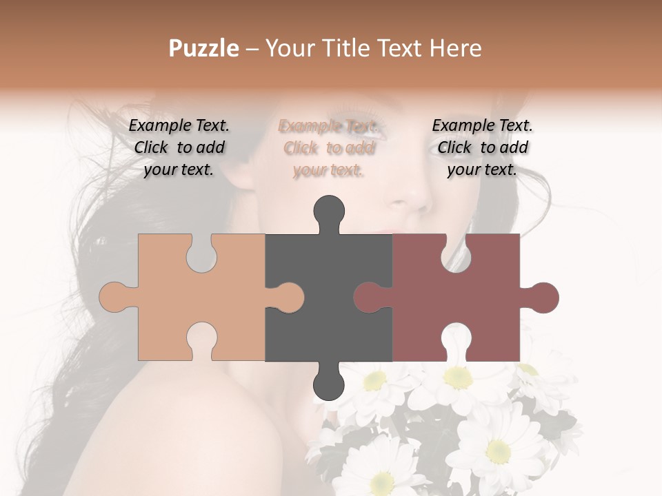 White Background Bunch Spring PowerPoint Template