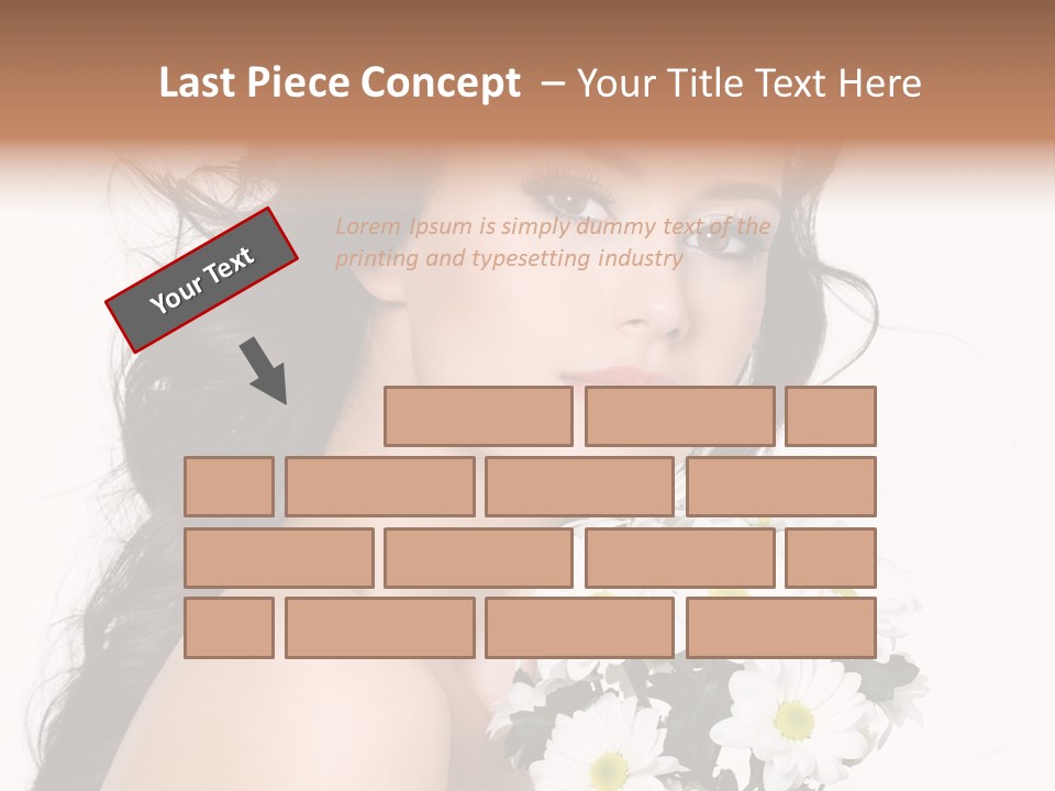 White Background Bunch Spring PowerPoint Template