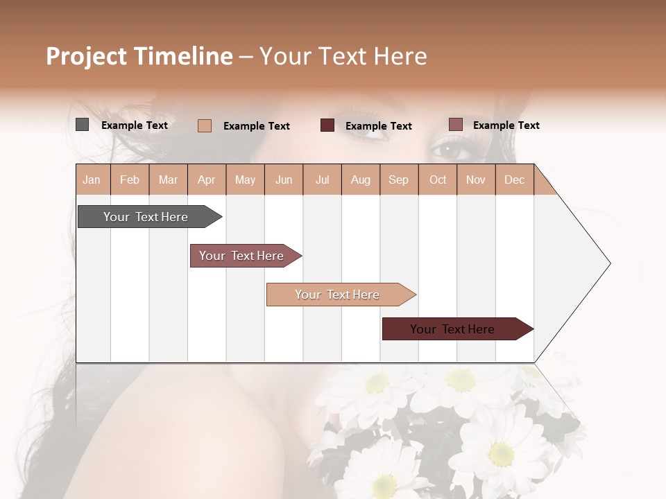 White Background Bunch Spring PowerPoint Template