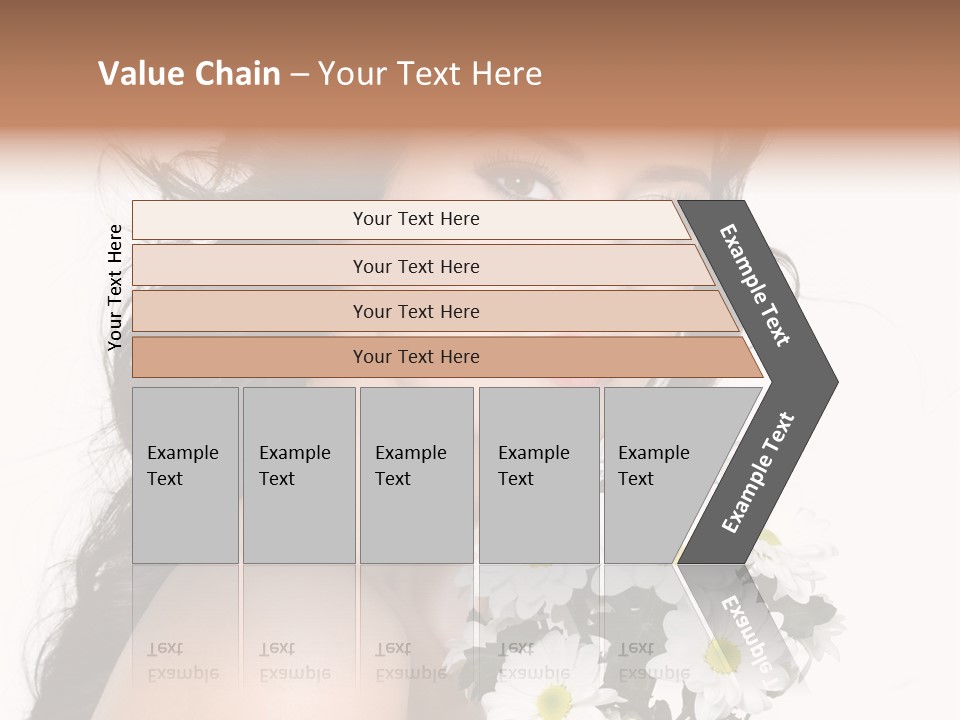 White Background Bunch Spring PowerPoint Template