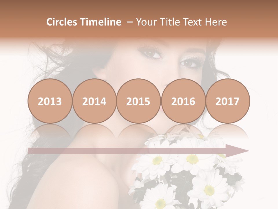 White Background Bunch Spring PowerPoint Template