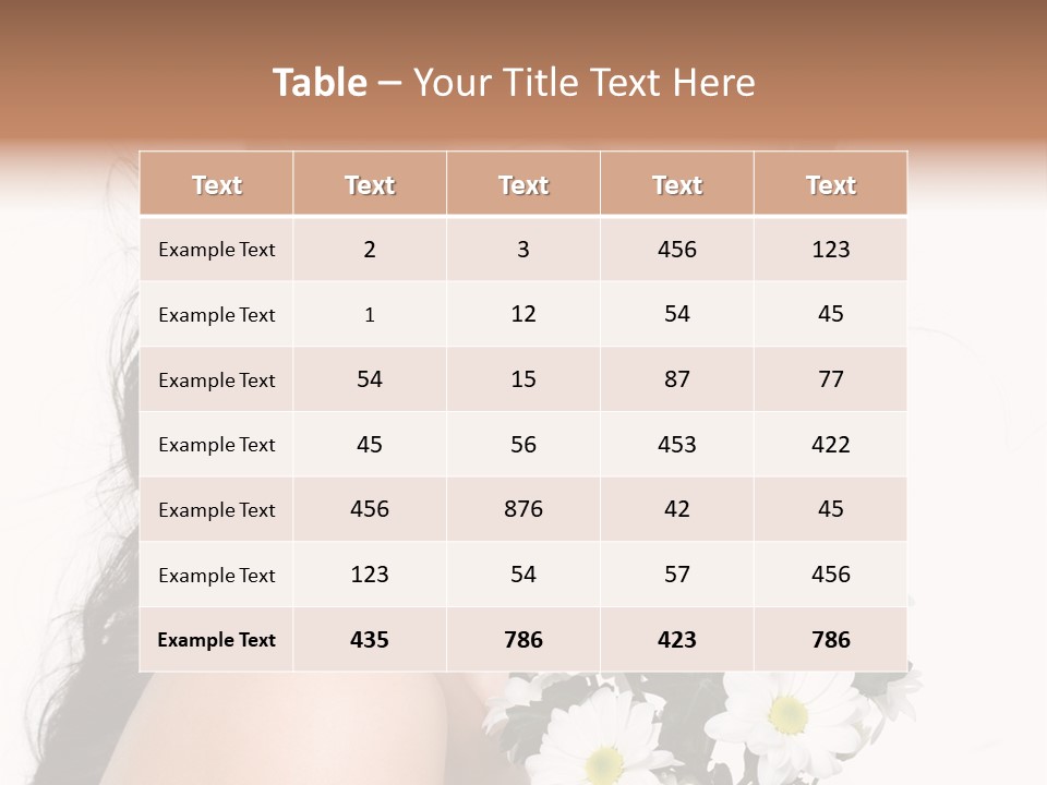 White Background Bunch Spring PowerPoint Template