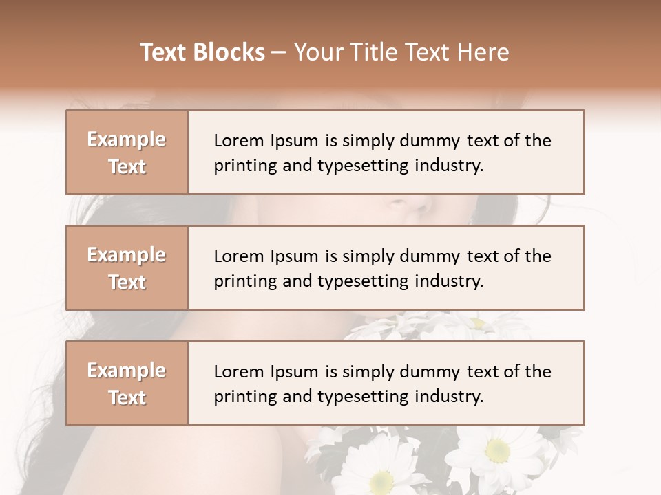 White Background Bunch Spring PowerPoint Template
