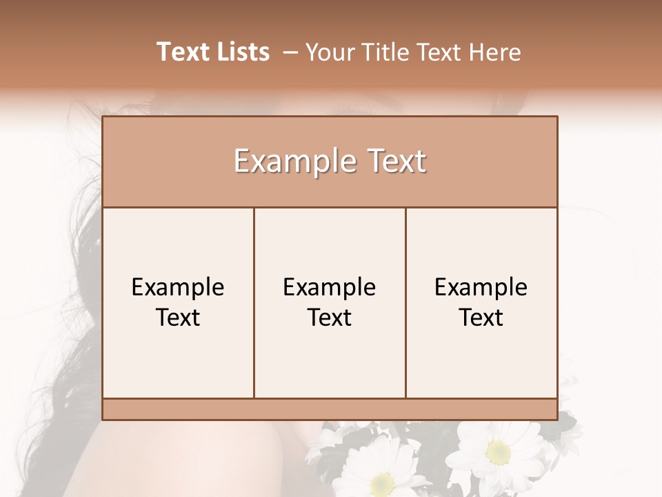 White Background Bunch Spring PowerPoint Template