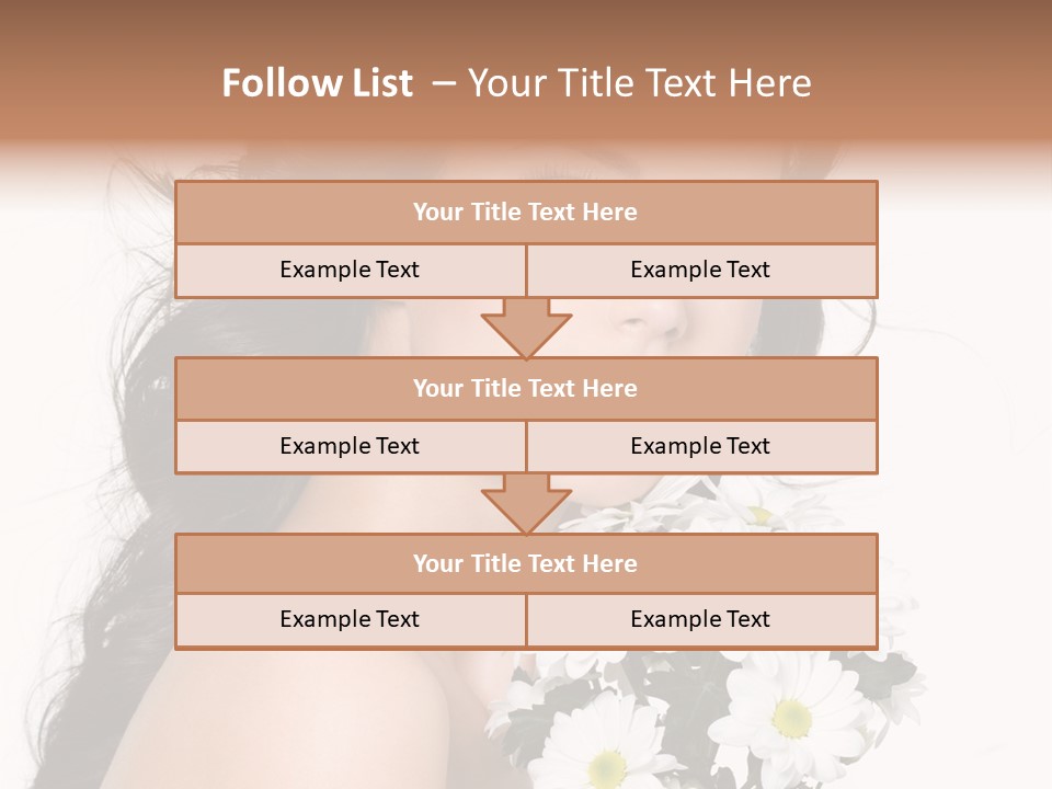 White Background Bunch Spring PowerPoint Template