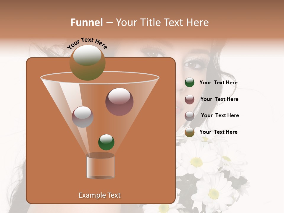 White Background Bunch Spring PowerPoint Template