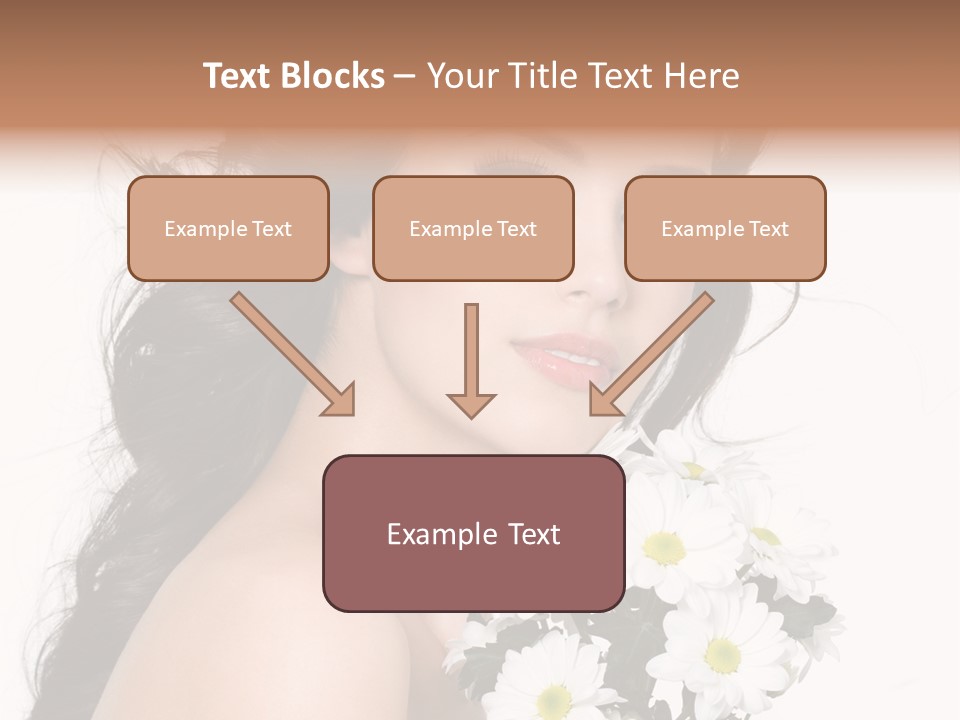 White Background Bunch Spring PowerPoint Template