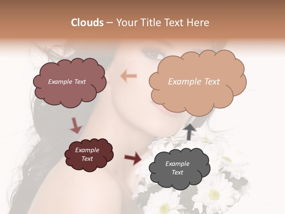 White Background Bunch Spring PowerPoint Template