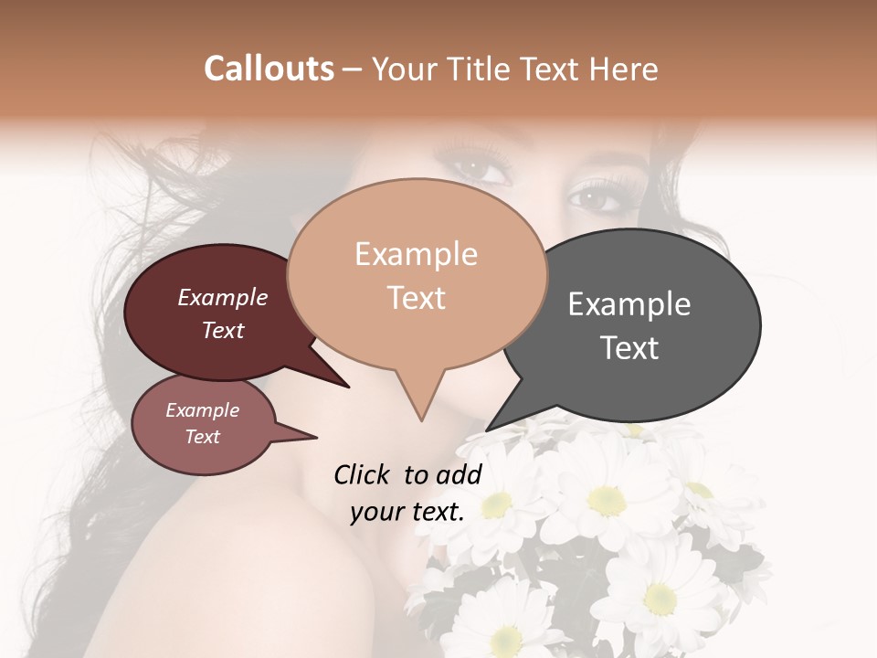 White Background Bunch Spring PowerPoint Template