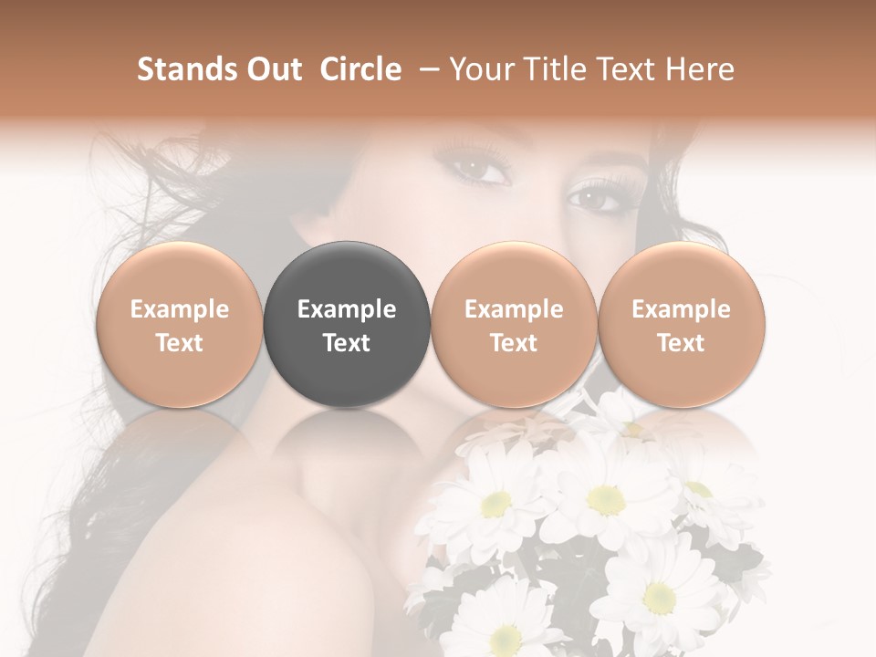 White Background Bunch Spring PowerPoint Template