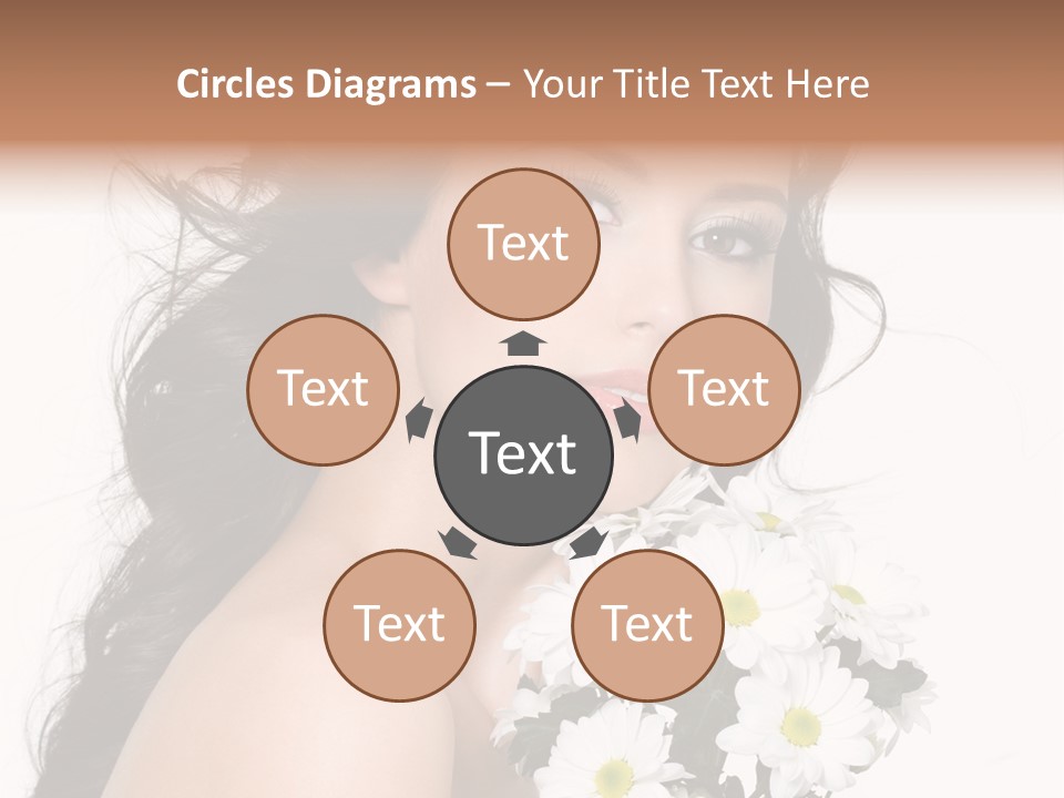 White Background Bunch Spring PowerPoint Template