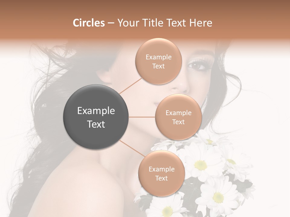 White Background Bunch Spring PowerPoint Template