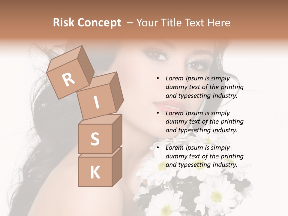 White Background Bunch Spring PowerPoint Template