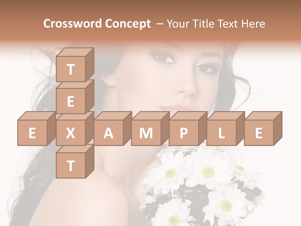 White Background Bunch Spring PowerPoint Template