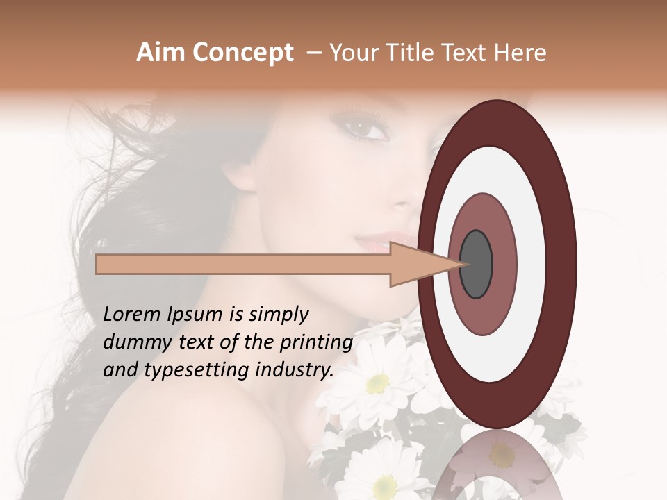 White Background Bunch Spring PowerPoint Template