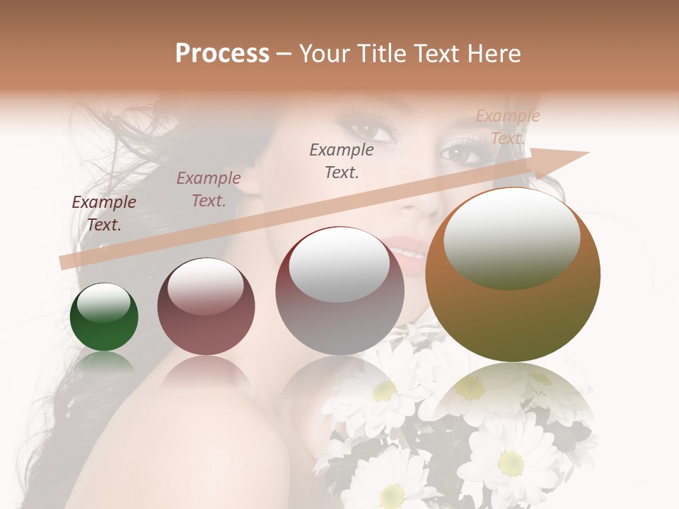 White Background Bunch Spring PowerPoint Template