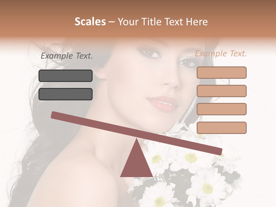 White Background Bunch Spring PowerPoint Template