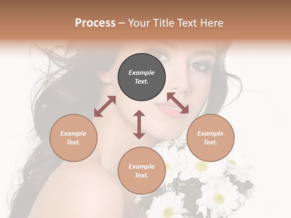 White Background Bunch Spring PowerPoint Template