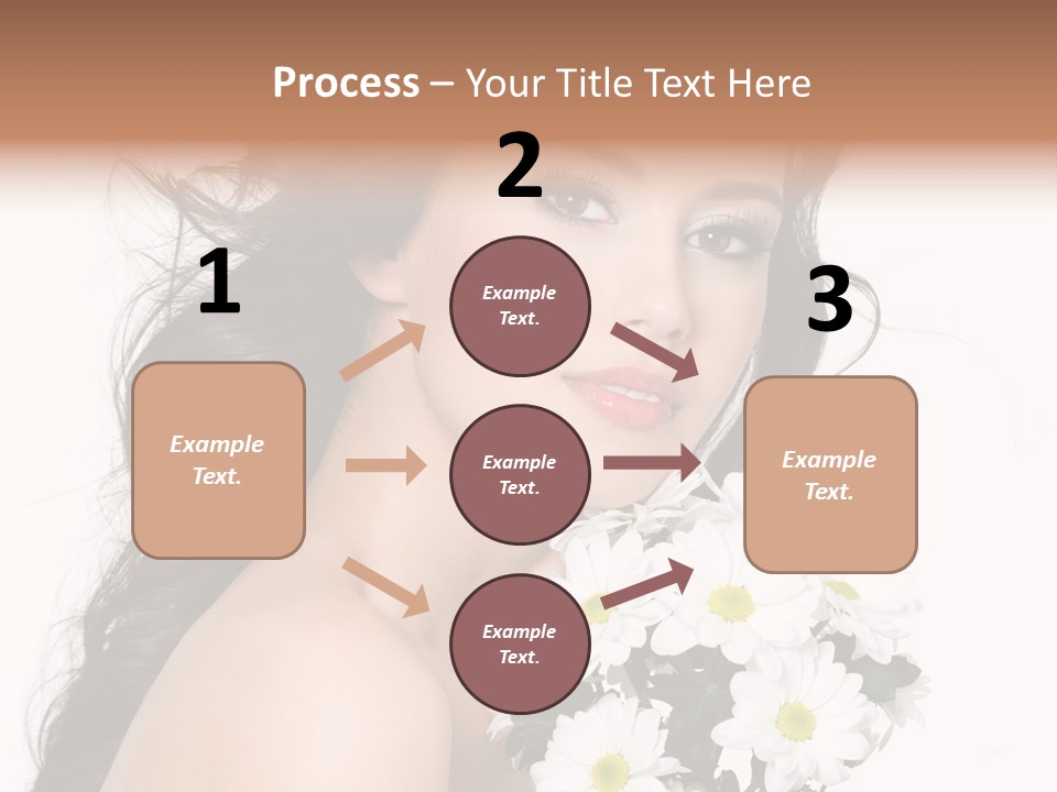 White Background Bunch Spring PowerPoint Template