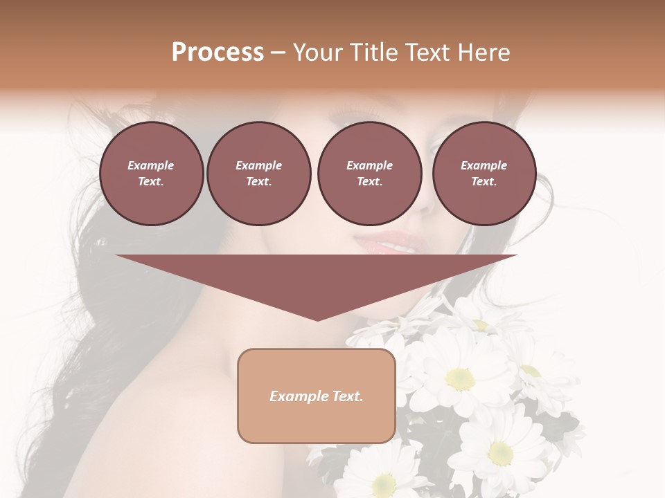 White Background Bunch Spring PowerPoint Template