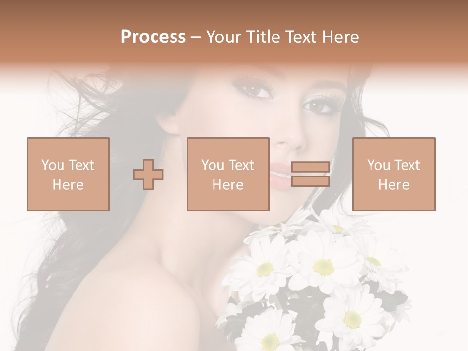 White Background Bunch Spring PowerPoint Template