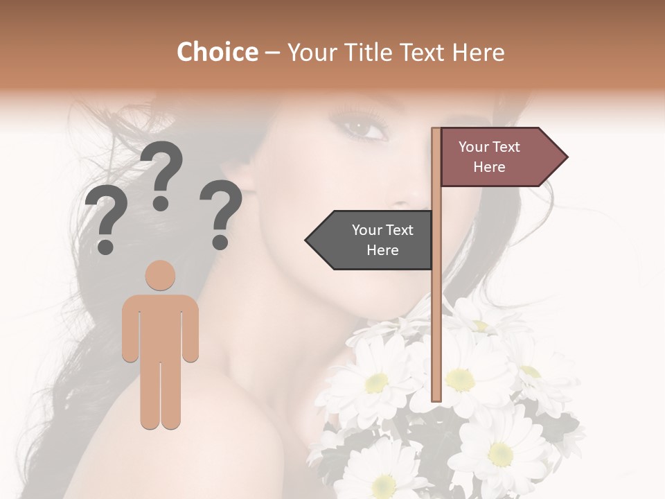 White Background Bunch Spring PowerPoint Template