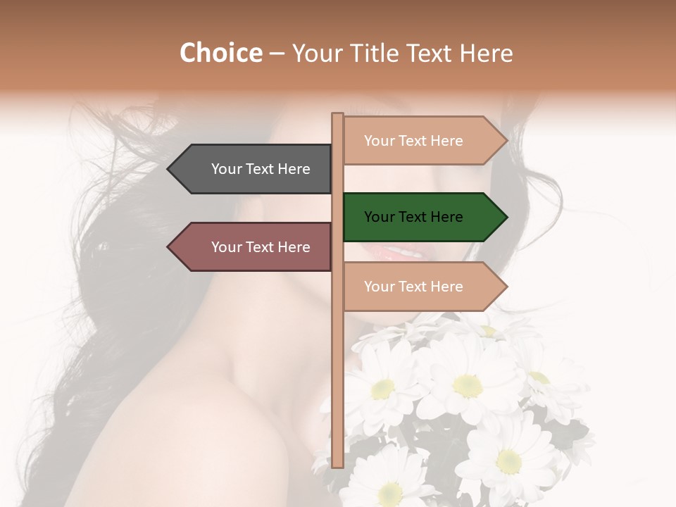 White Background Bunch Spring PowerPoint Template