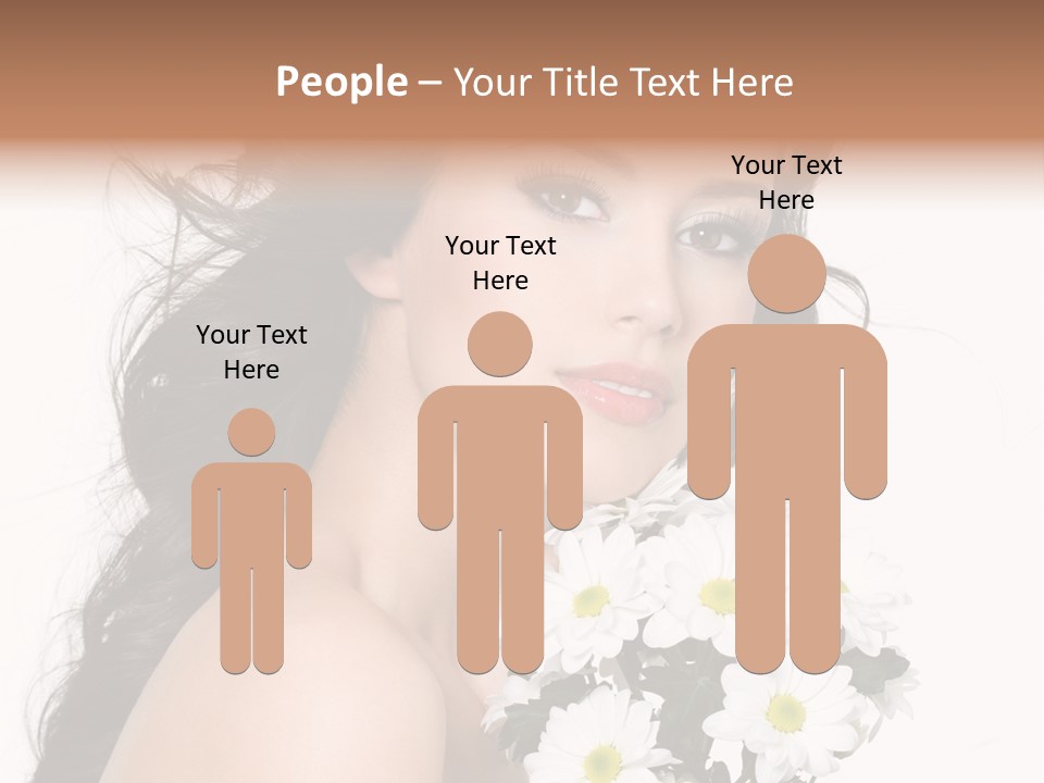 White Background Bunch Spring PowerPoint Template