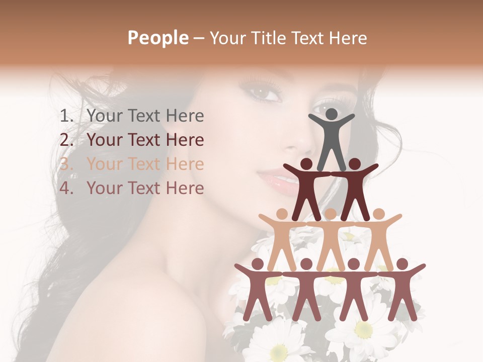 White Background Bunch Spring PowerPoint Template