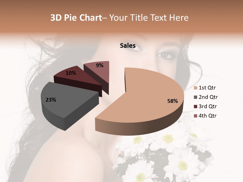 White Background Bunch Spring PowerPoint Template