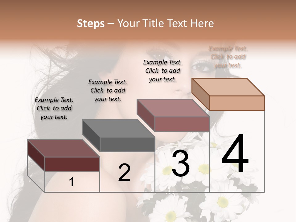 White Background Bunch Spring PowerPoint Template