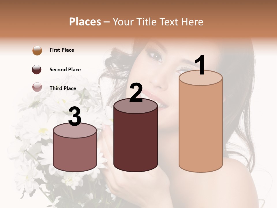 Isolated Copy Space Laughing PowerPoint Template