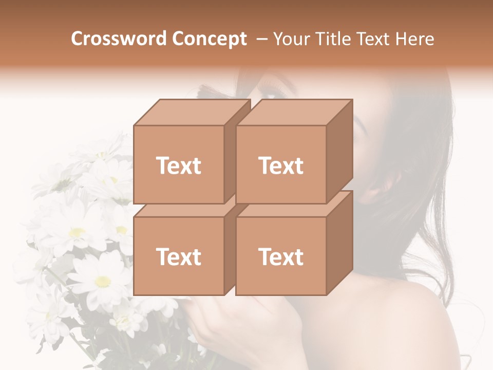 Isolated Copy Space Laughing PowerPoint Template