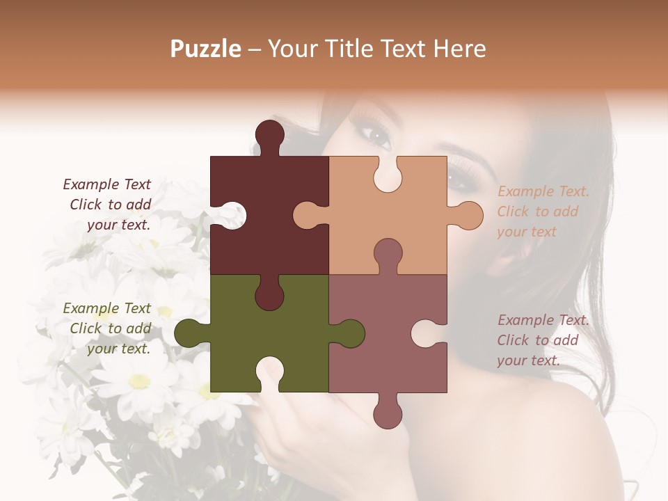 Isolated Copy Space Laughing PowerPoint Template