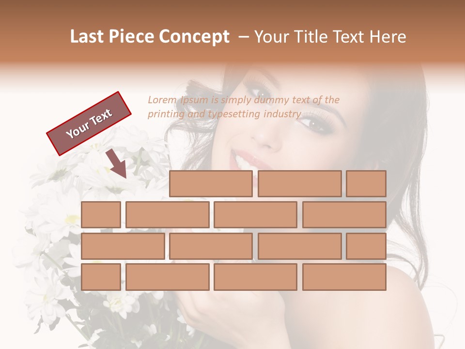 Isolated Copy Space Laughing PowerPoint Template