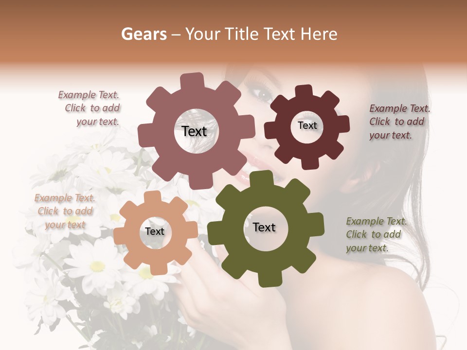 Isolated Copy Space Laughing PowerPoint Template