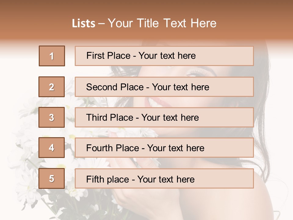 Isolated Copy Space Laughing PowerPoint Template