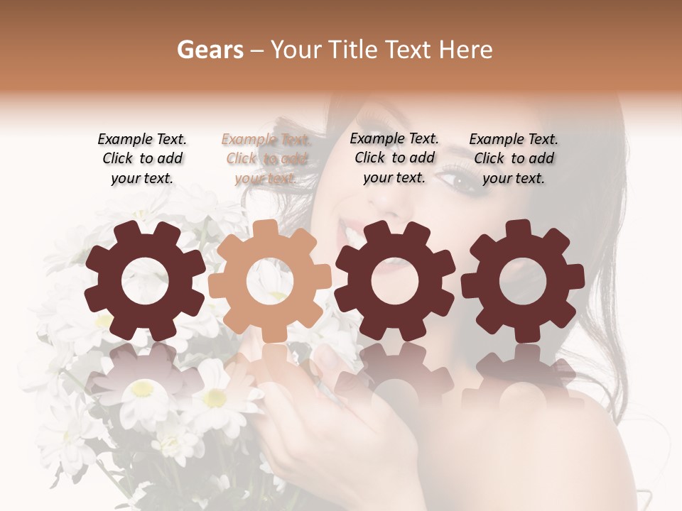 Isolated Copy Space Laughing PowerPoint Template