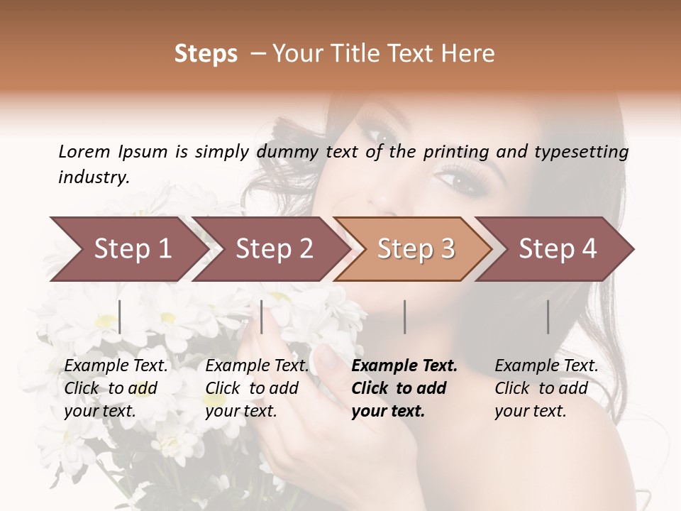 Isolated Copy Space Laughing PowerPoint Template