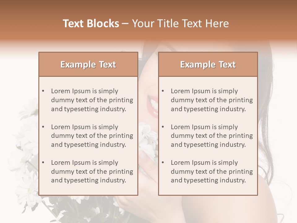 Isolated Copy Space Laughing PowerPoint Template