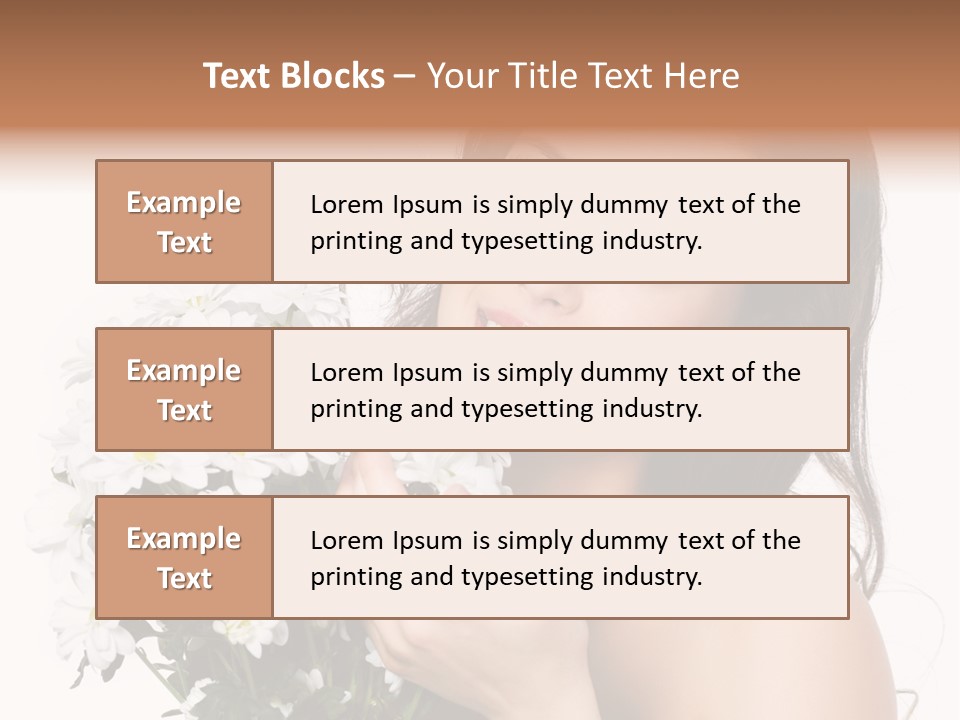 Isolated Copy Space Laughing PowerPoint Template