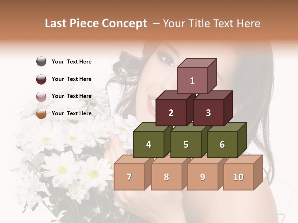 Isolated Copy Space Laughing PowerPoint Template