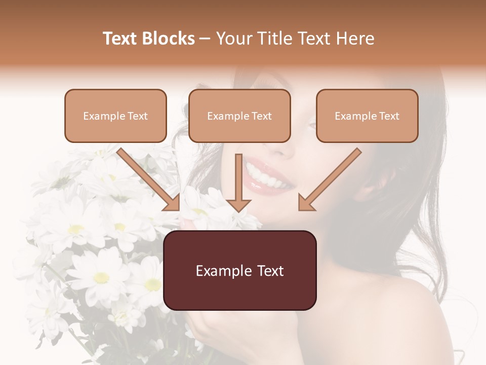 Isolated Copy Space Laughing PowerPoint Template