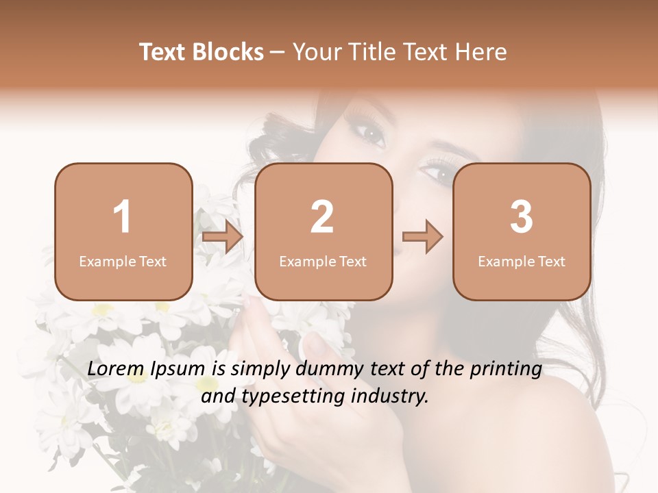 Isolated Copy Space Laughing PowerPoint Template