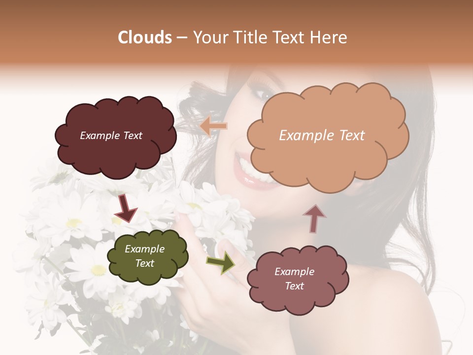 Isolated Copy Space Laughing PowerPoint Template