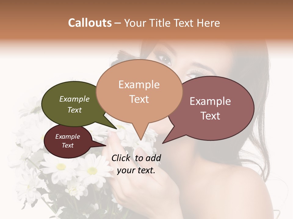 Isolated Copy Space Laughing PowerPoint Template