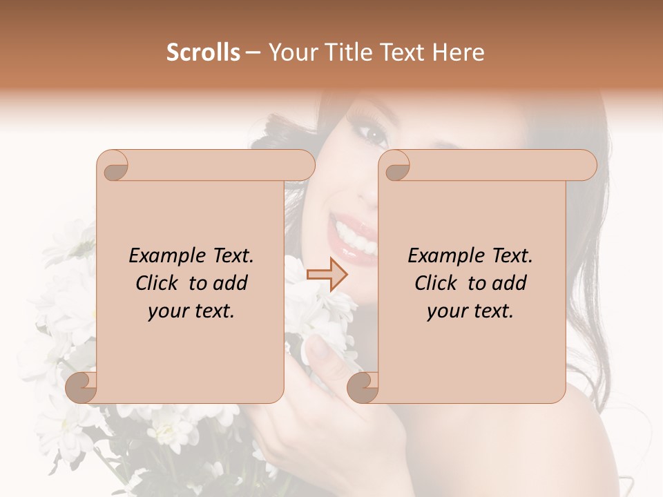 Isolated Copy Space Laughing PowerPoint Template