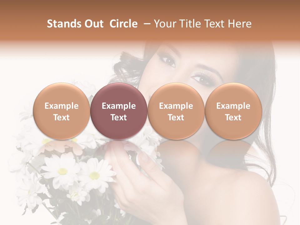 Isolated Copy Space Laughing PowerPoint Template