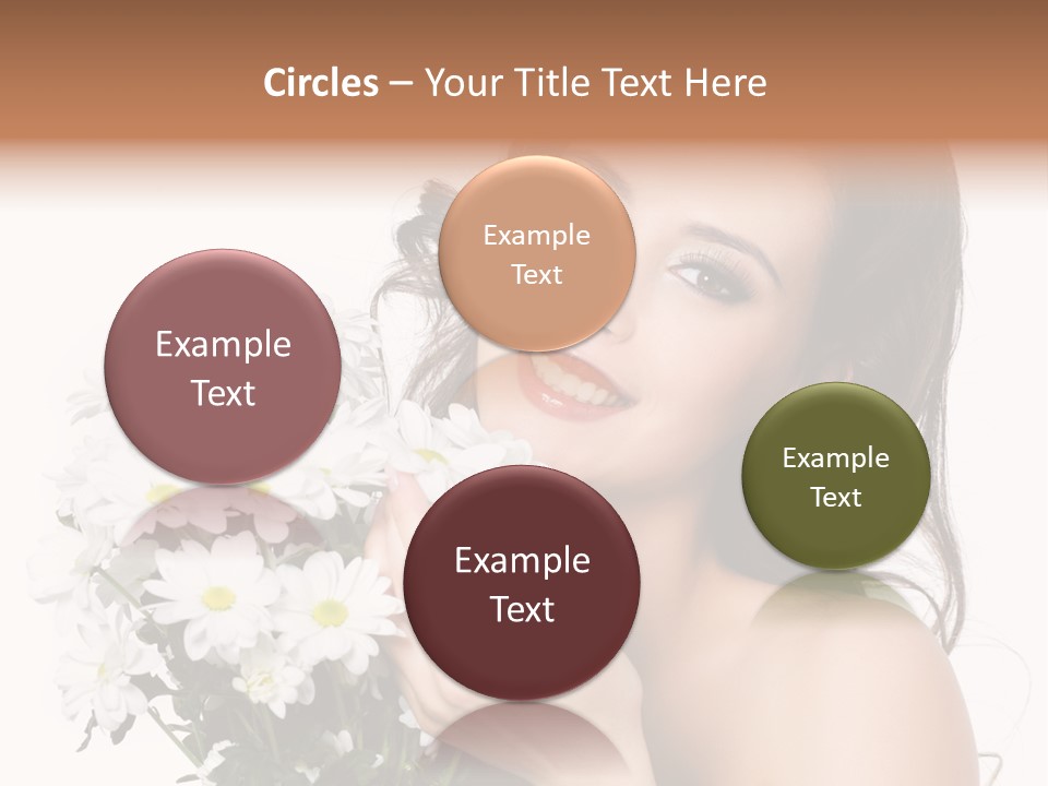 Isolated Copy Space Laughing PowerPoint Template